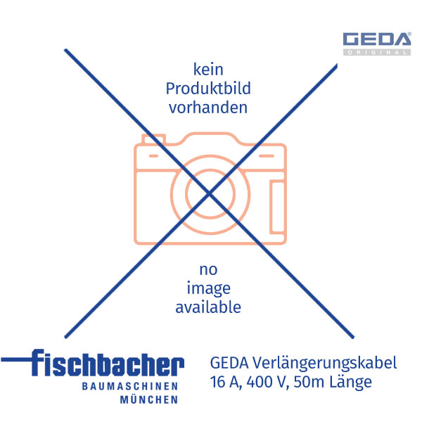 Fischbacher GEDA Verlängerungskabel 16 A, 400 V, 50 m Länge - GED 01167