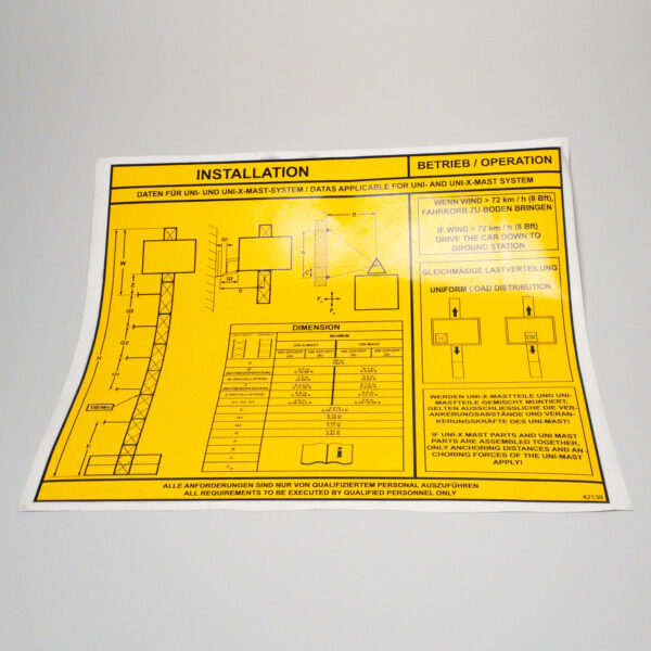 Schild - Aufb. 300Z/ZP