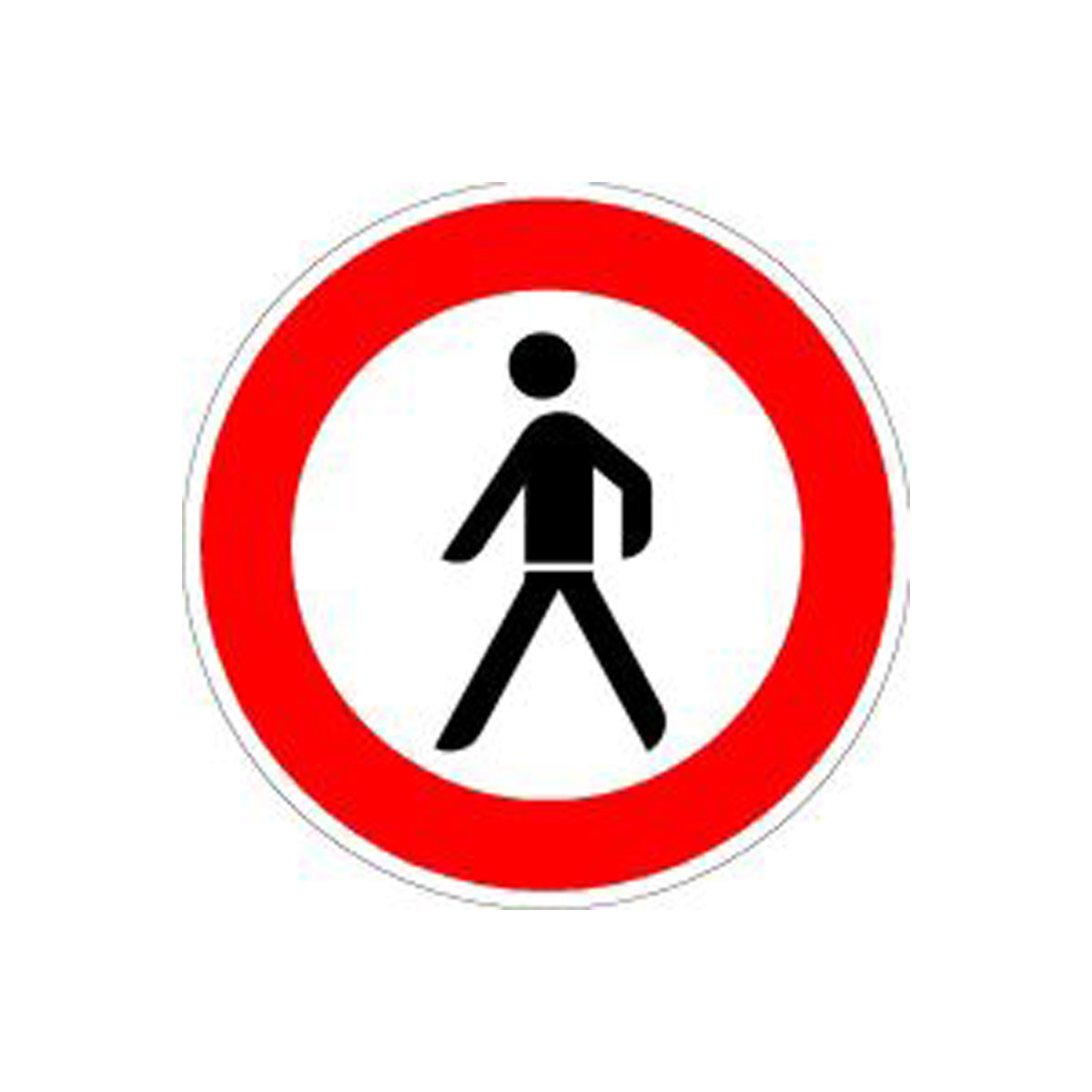 VKZ.259 Ronde 600mm Verbot f. Füßgänger RAL-Gütezeichen Folie RA1