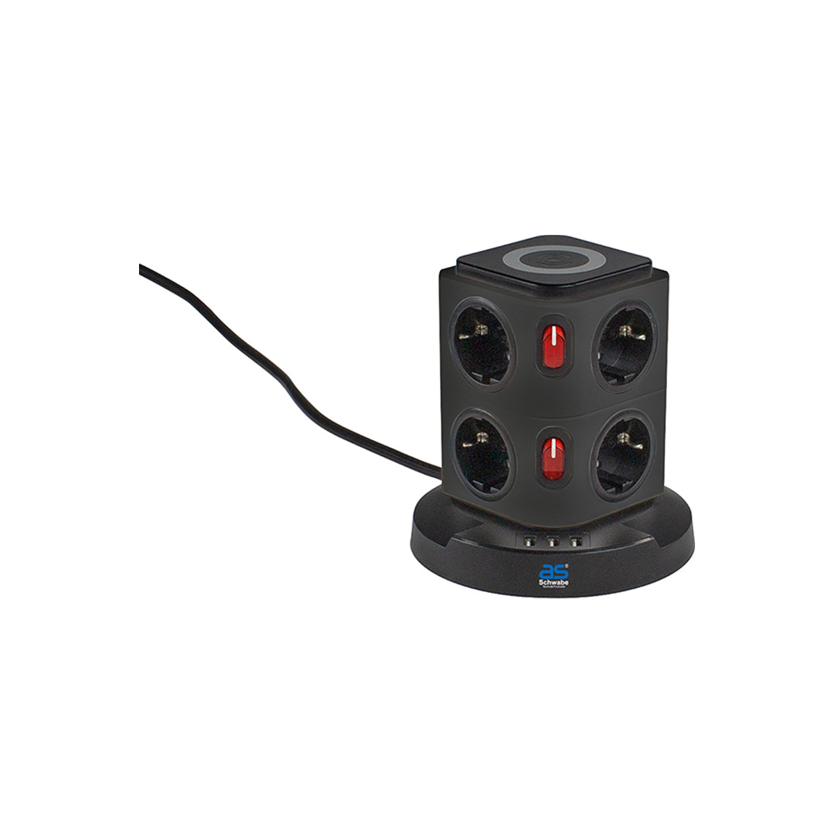 Steckdosenturm, 8 fach, IP 20