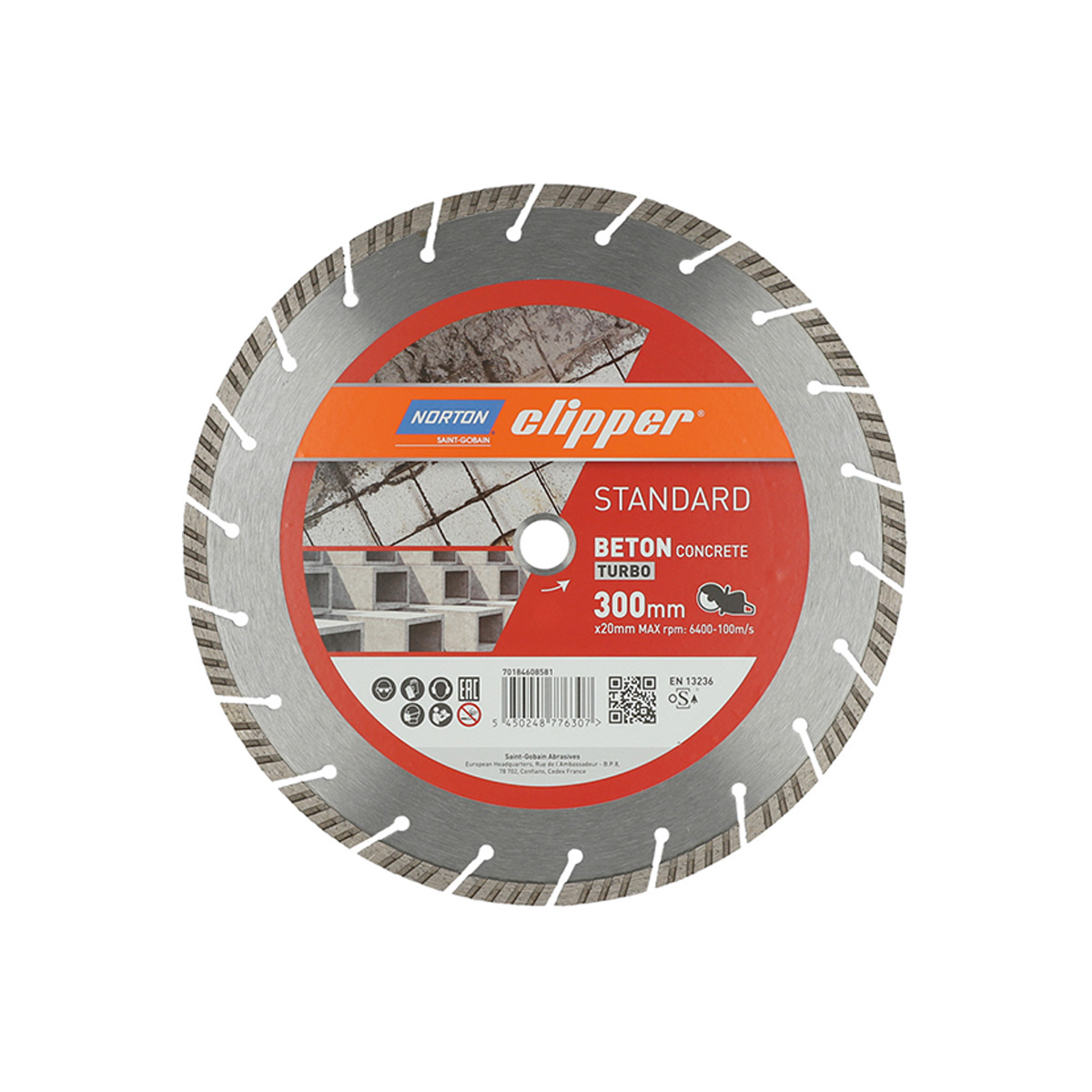 Diamantscheibe Standard Beton Turbo Ø300