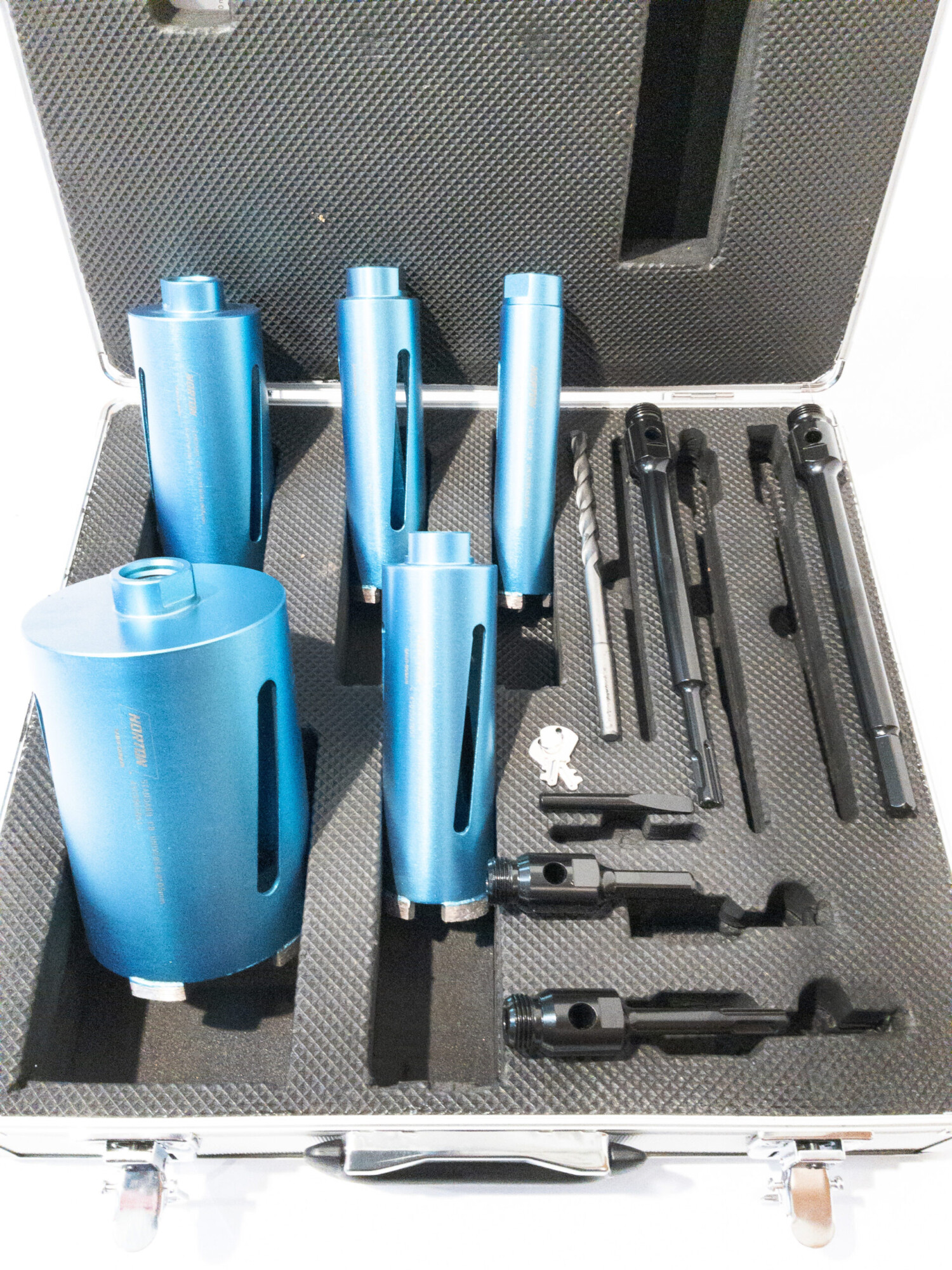 Kernbohrkronenset 2 2 scaled Norton Kernbohrkronen-SET im Koffer Norton Kernbohrkronen-SET im Koffer – Bild 5