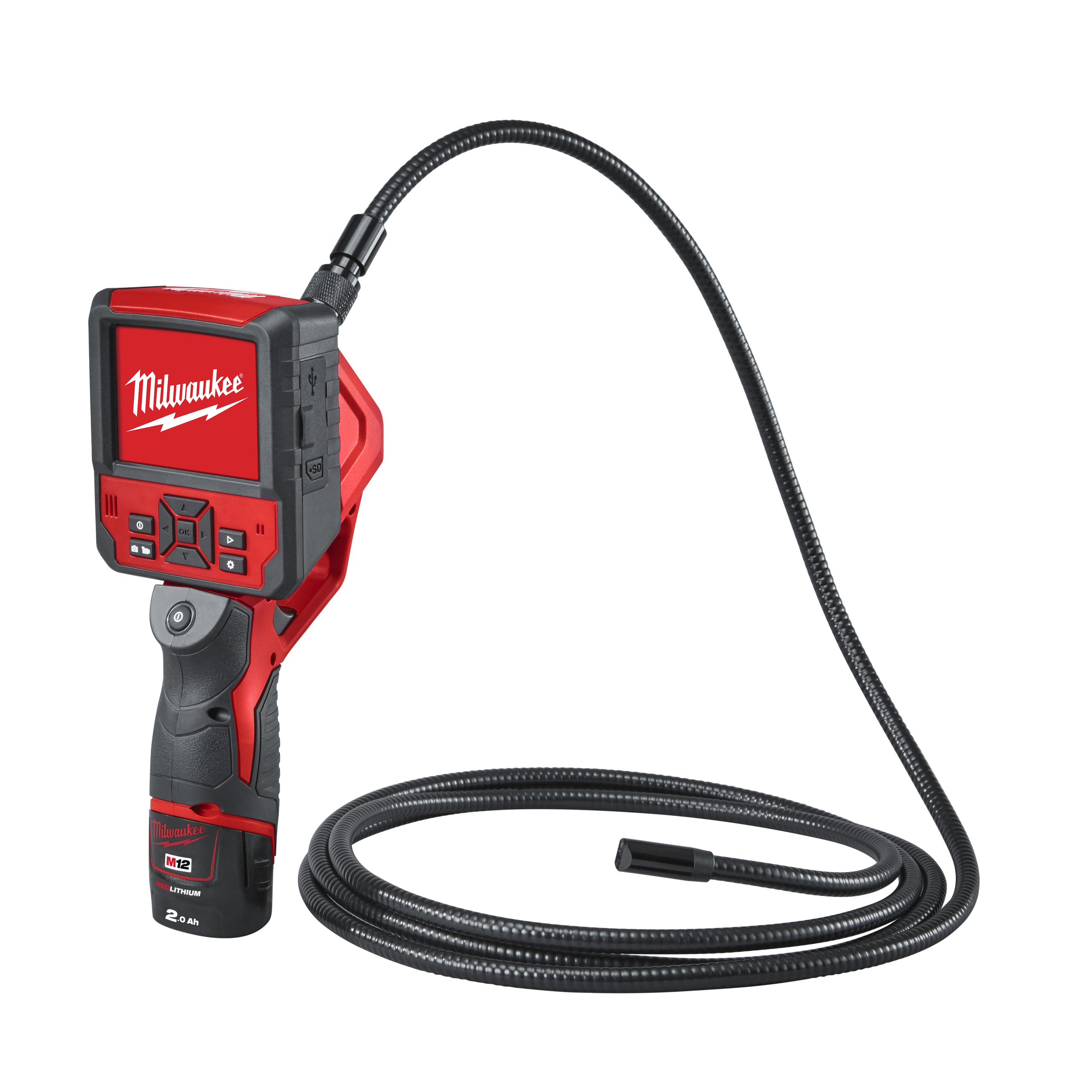 4933451367 Hero 2 Milwaukee M12ICAV3-201C Inspektionskamera Produktbild M12ICAV3-201C 4933451367