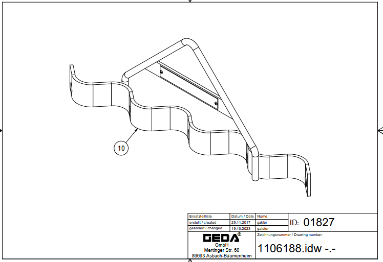1106188 . 01827 HAKENTRAeGER 1106188 -.-_01827 HAKENTRÄGER 1106188 . 01827 HAKENTRAeGER
