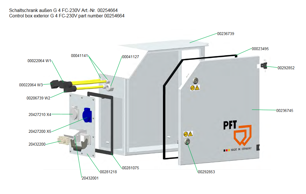 ET Liste G 4 X FU 230V 00254664