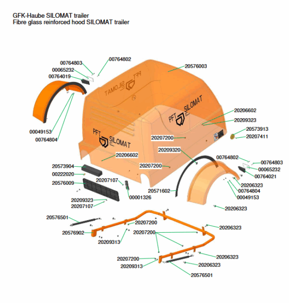 GFK-Haube SILOMAT trailer