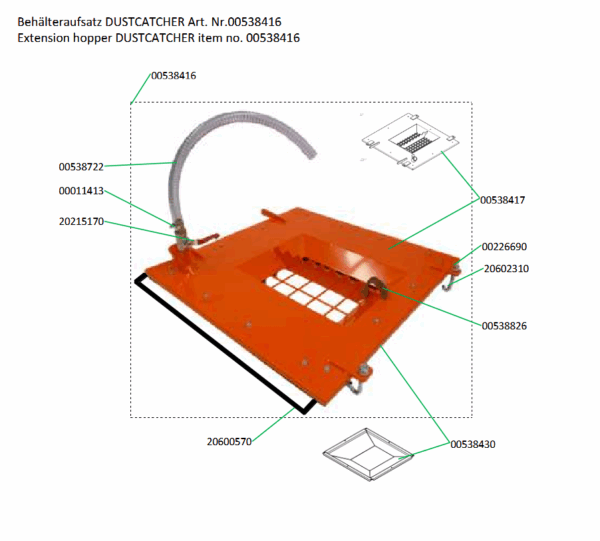 Behälteraufsatz DUSTCATCHER Art. Nr.00538416