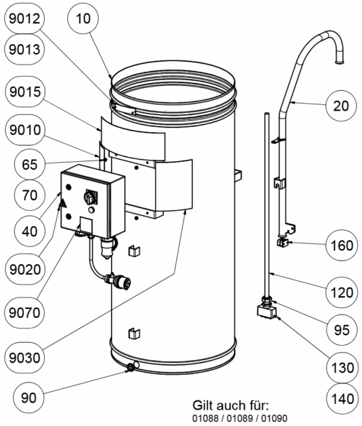 1-061937 A KABELTOPF 500Z/ZP 25/50/75/100M [D=630]