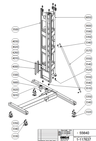 1-117637 55640 Fussteil