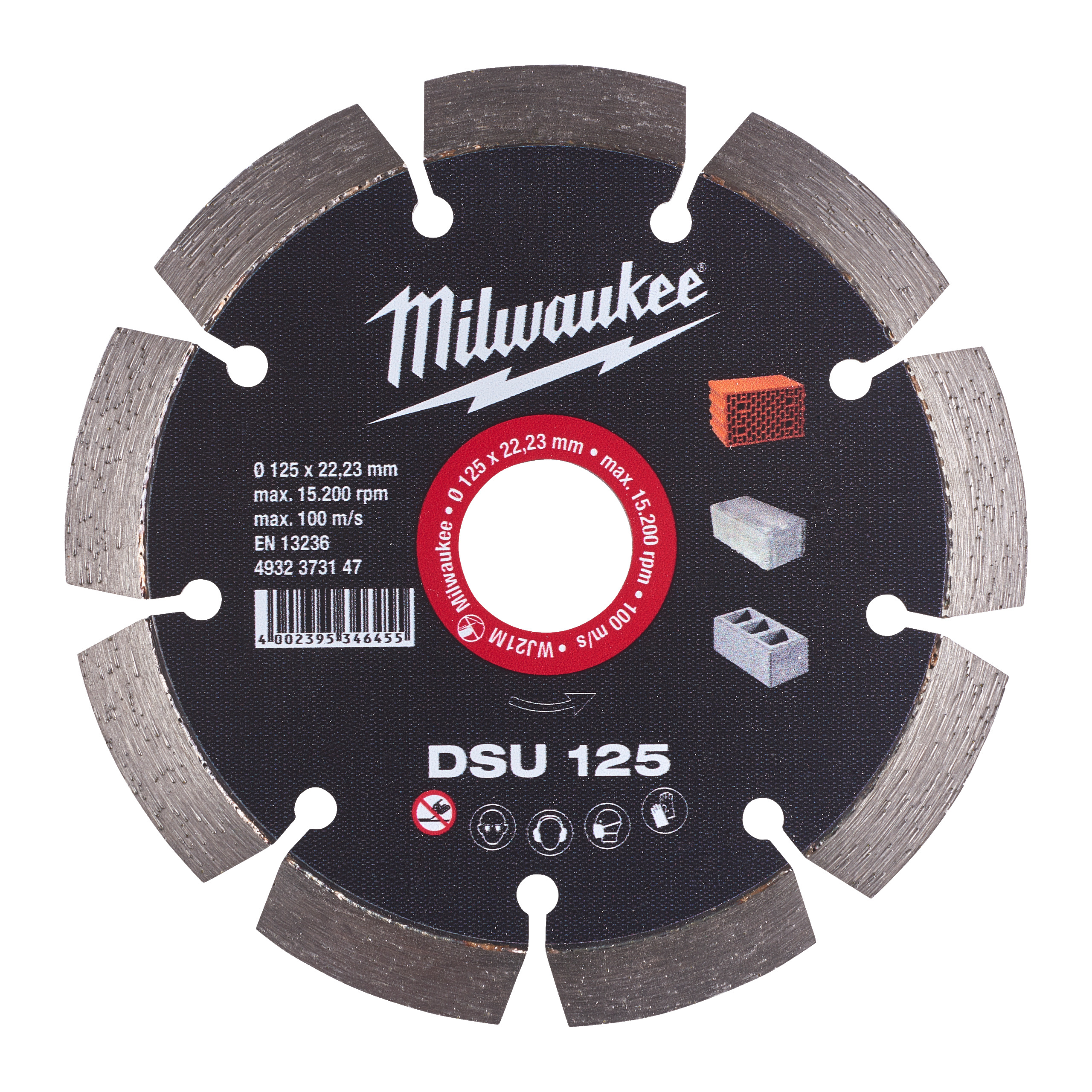 4932373147 Hero 1 Milwaukee DIAMANTTRENNSCHEIBE DSU125 22,2MM Milwaukee DIAMANTTRENNSCHEIBE DSU125 22,2MM