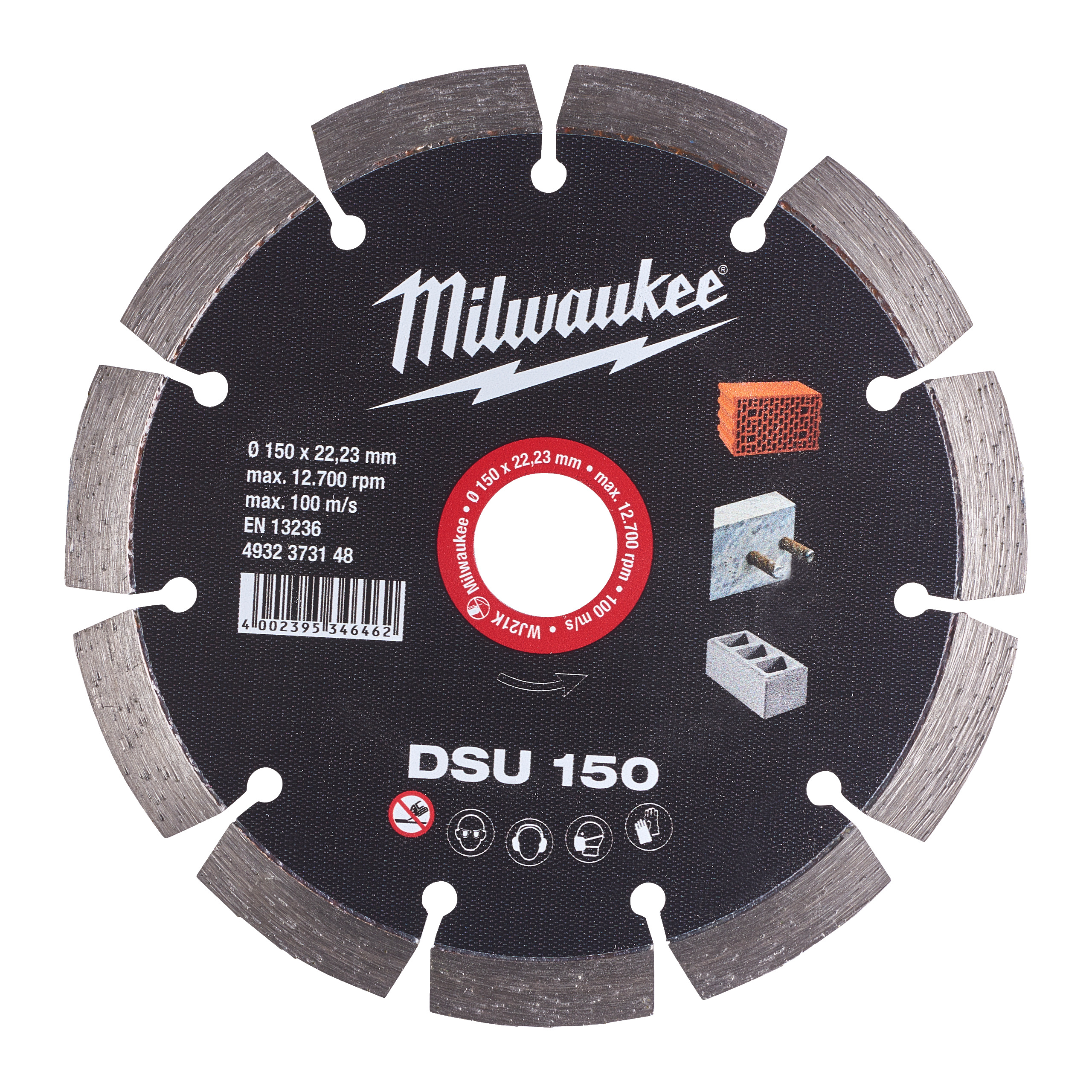 4932373148 Hero 1 Milwaukee DIAMANTTRENNSCHEIBE DSU150 22,2MM Milwaukee DIAMANTTRENNSCHEIBE DSU150 22,2MM