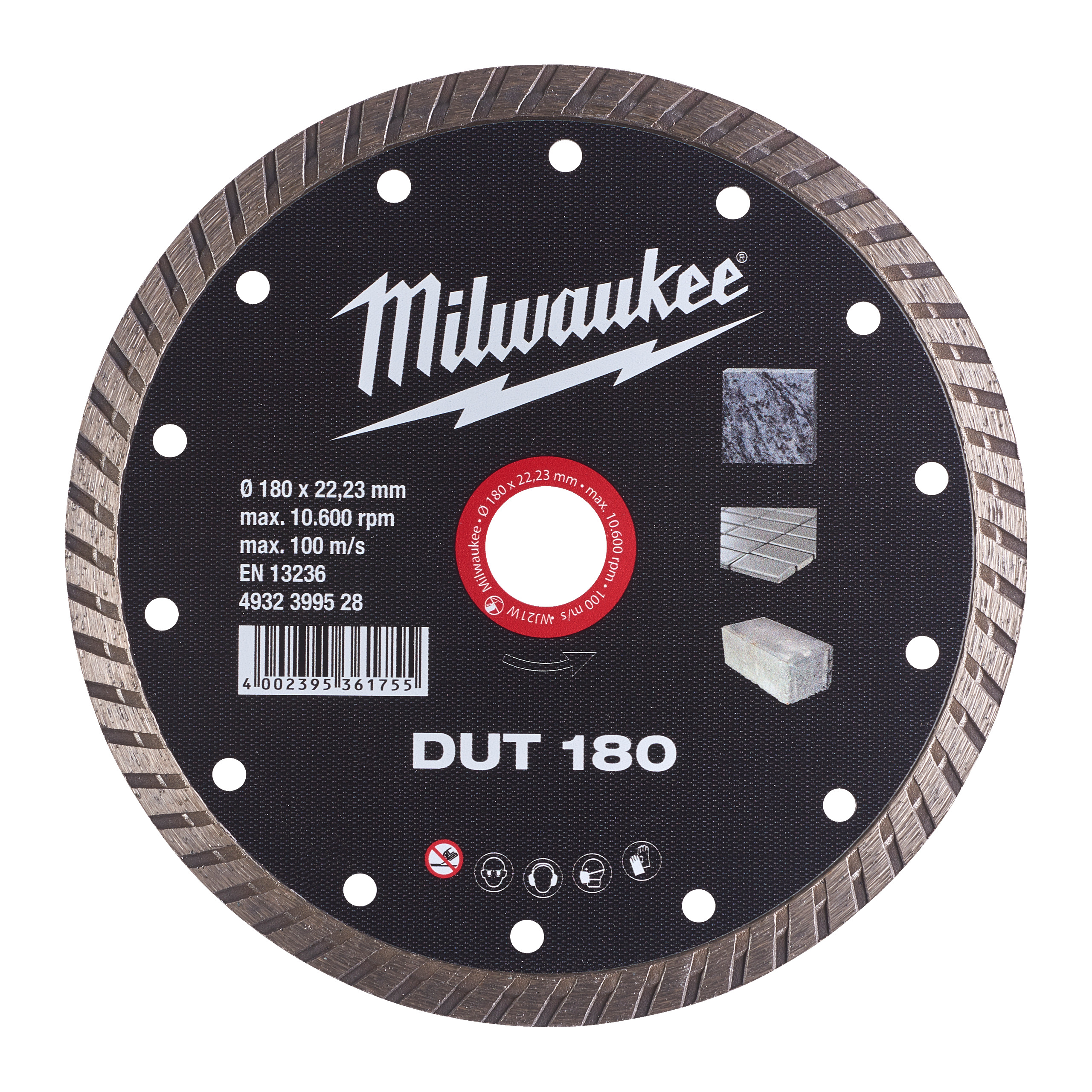 4932399528 Hero 1 Milwaukee DIAMANTTRENNSCHEIBE DUT180 Milwaukee DIAMANTTRENNSCHEIBE DUT180