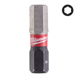 Milwaukee BIT HEX6 25MM SHOCKWAVE  (2)
