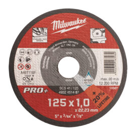 Milwaukee Metalltrennscheibe 125×1 mm PRO+