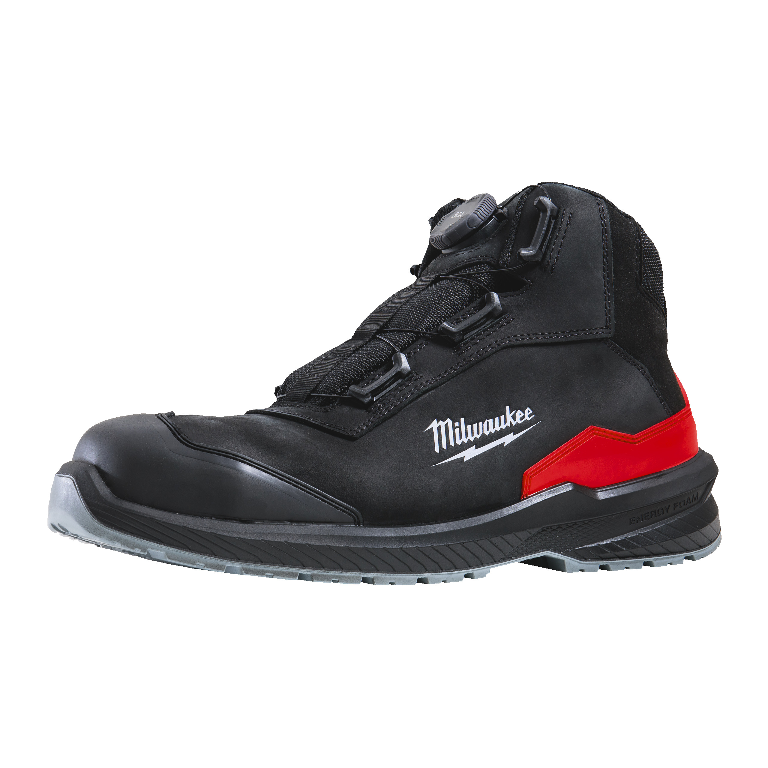 4932498131 Hero 1 Milwaukee FLEXTRED S3S Sicherheits-Stiefel BOA Leder schwarz Milwaukee FLEXTRED S3S Sicherheits-Stiefel BOA Leder schwarz