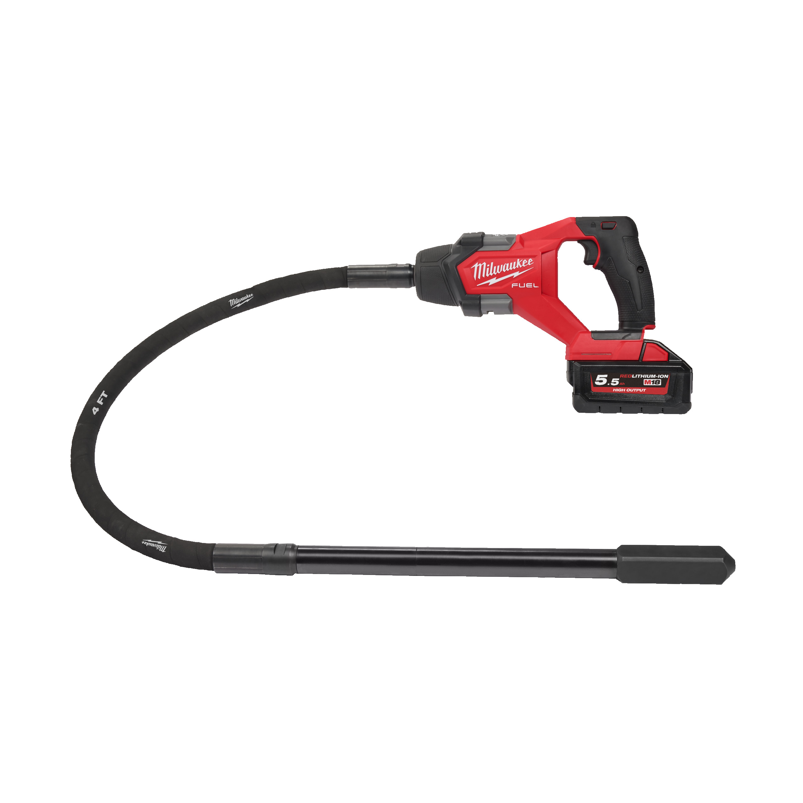 M18 FCVN12 551 Hero 1 Milwaukee M18FCVN12-551 FUEL Akku-Betonrüttler Milwaukee M18FCVN12-551 FUEL Akku-Betonrüttler