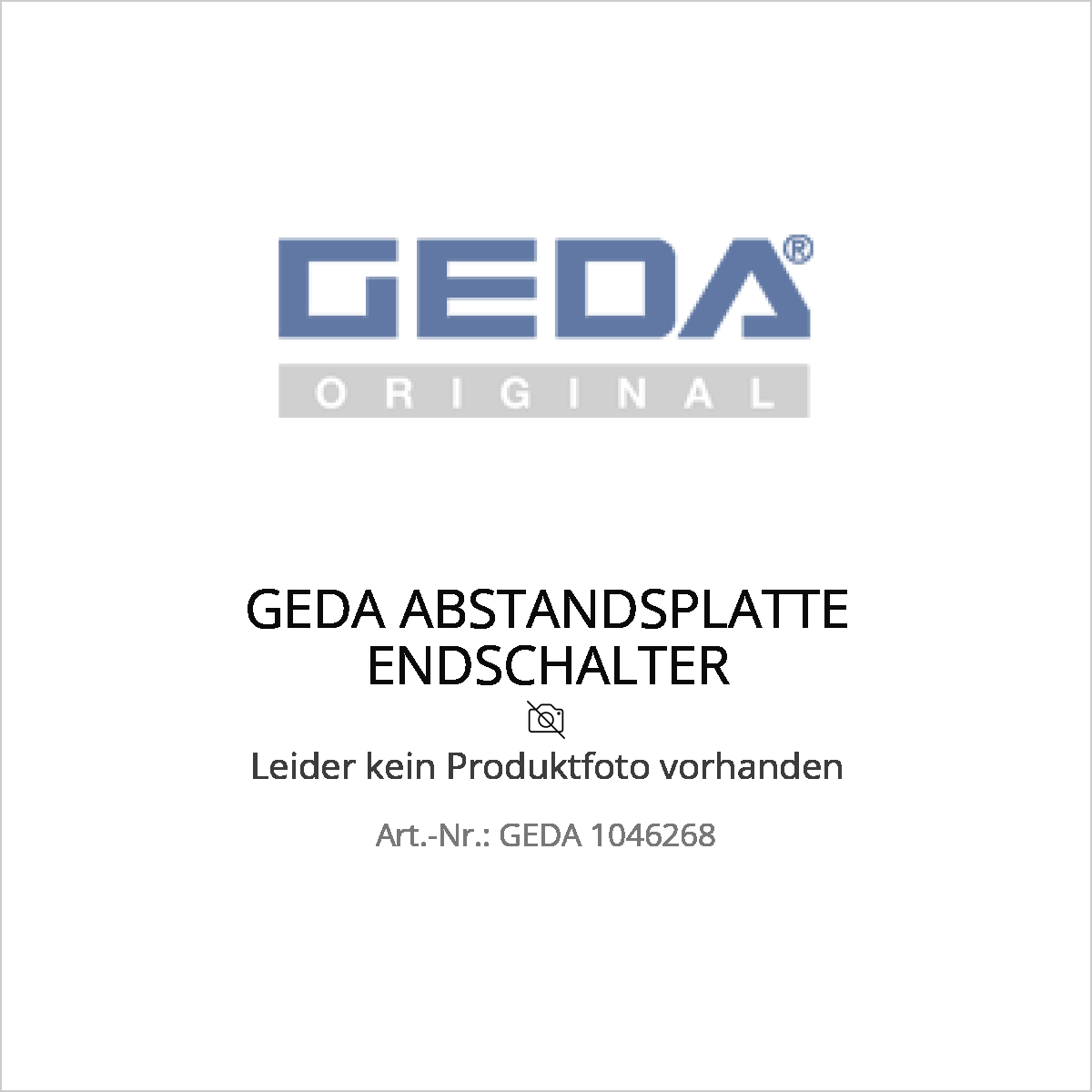 Geda abstandsplatte endschalter - ged 1046268 (geda 1046268) – Geda abstandsplatte endschalter - ged 1046268