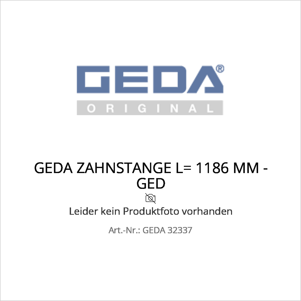 Geda zahnstange l= 1186 mm - ged 32337 (geda 32337) – Geda zahnstange l= 1186 mm - ged 32337