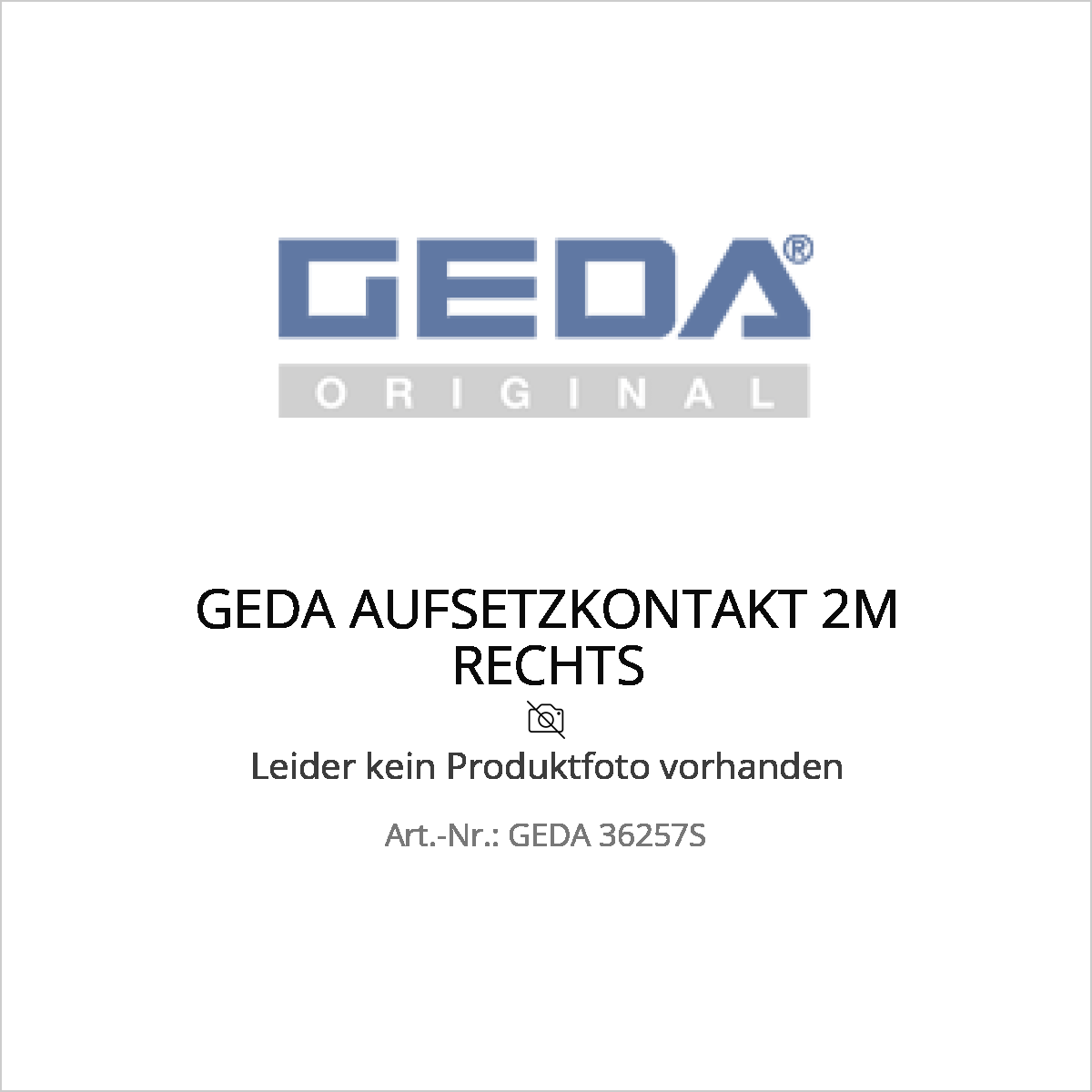 Geda aufsetzkontakt 2m rechts - ged 36257s (geda 36257s) – Geda aufsetzkontakt 2m rechts - ged 36257s