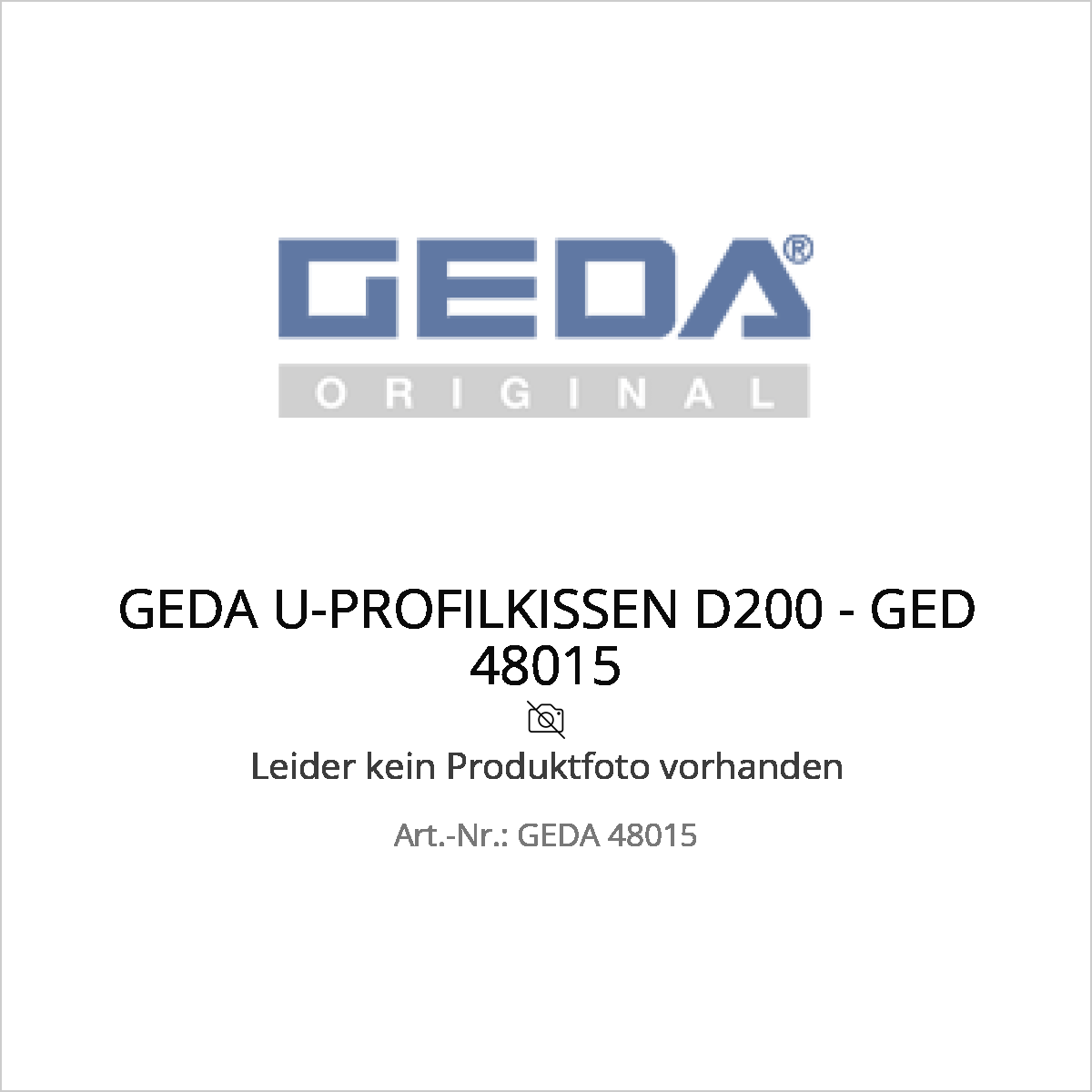 Geda u-profilkissen d200 - ged 48015 (geda 48015) – Geda u-profilkissen d200 - ged 48015