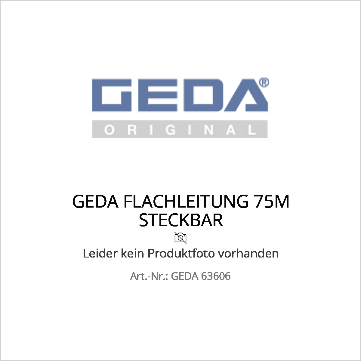 Geda flachleitung 75m steckbar - ged 63606 (geda 63606) – Geda flachleitung 75m steckbar - ged 63606