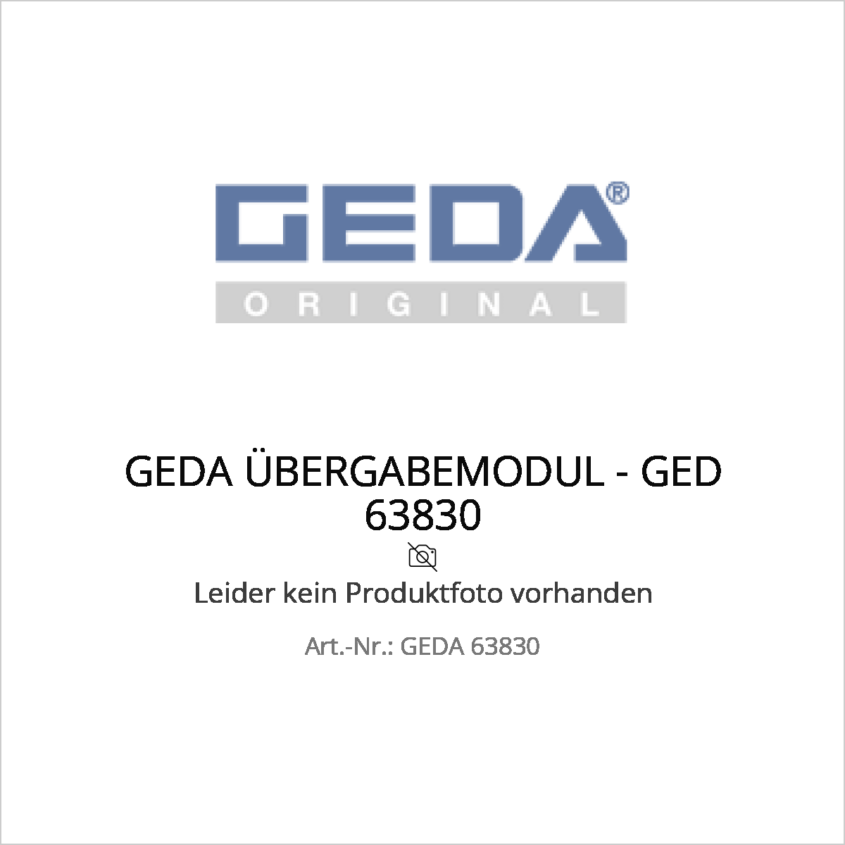 Geda übergabemodul - ged 63830 (geda 63830) – Geda übergabemodul - ged 63830