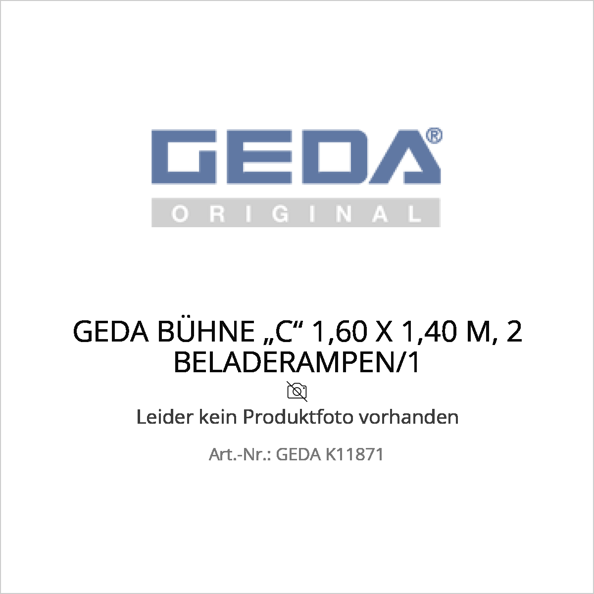 Geda bühne „c“ 1,60 x 1,40 m,
2 beladerampen/1 entladerampe - ged k11871 (geda k11871) – Geda bühne „c“ 1,60 x 1,40 m,
2 beladerampen/1 entladerampe - ged k11871