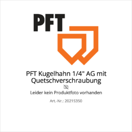Pft kugelhahn 1/4″ ag mit quetschverschraubung